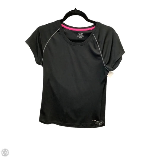 Athletic Top Short Sleeve By Champion In Black, Size: L