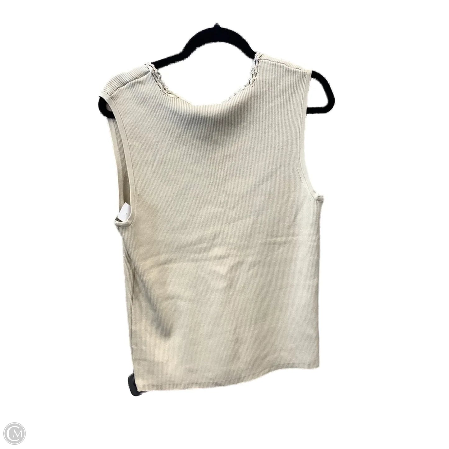 Top Sleeveless By Jones Wear In Cream, Size: Xl