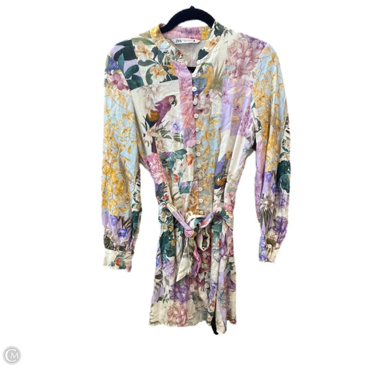 Dress Casual Short By Zara In Multi-colored, Size: Xs