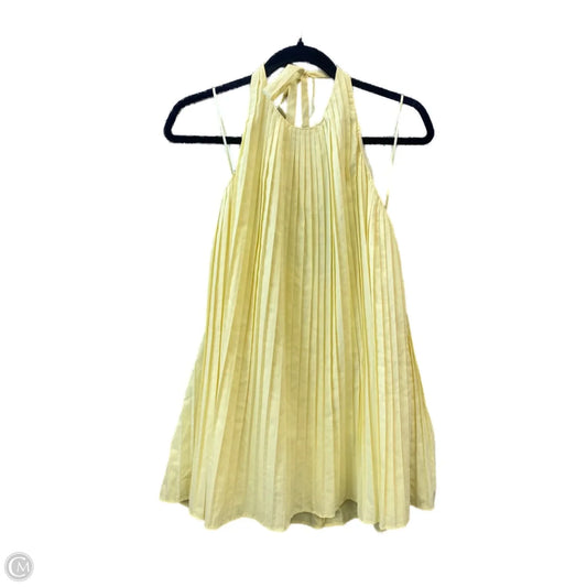 Dress Casual Short By Zara In Yellow, Size: Xs