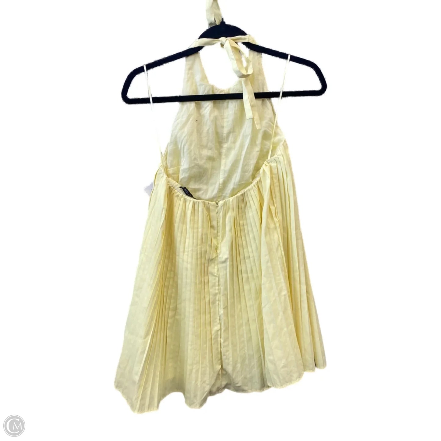 Dress Casual Short By Zara In Yellow, Size: Xs
