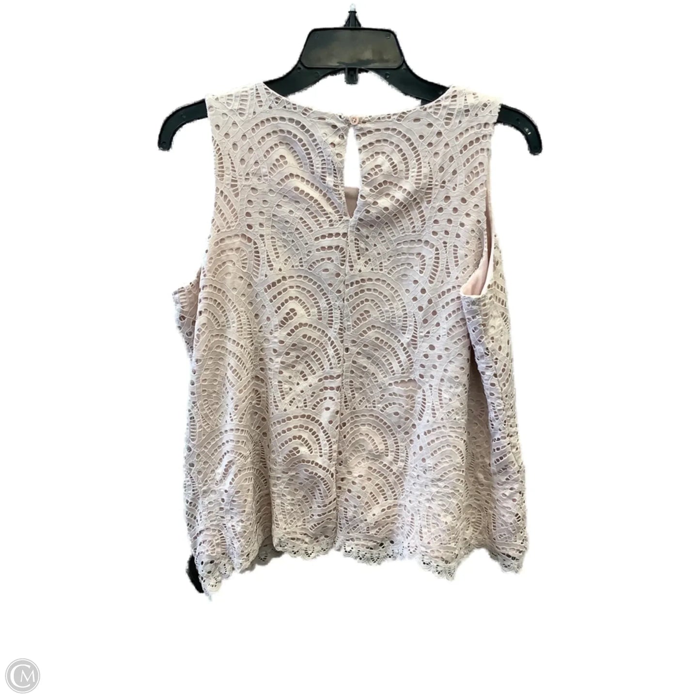 Top Sleeveless By Worthington In Pink, Size: Mp