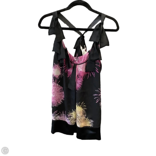 Top Sleeveless Designer By Diane Von Furstenberg In Black & Purple, Size: L
