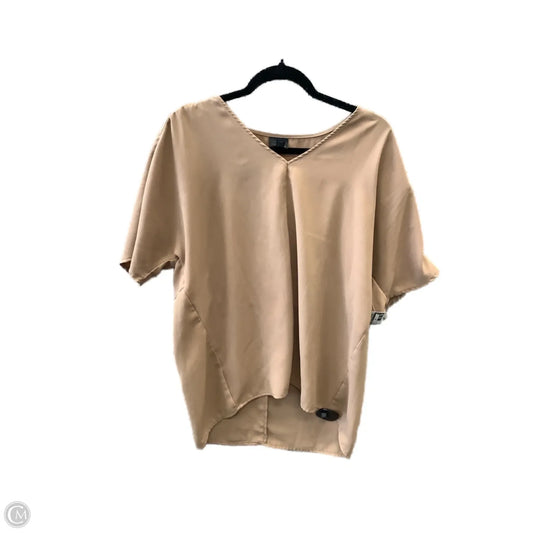 Top Short Sleeve By Worthington In Brown, Size: M