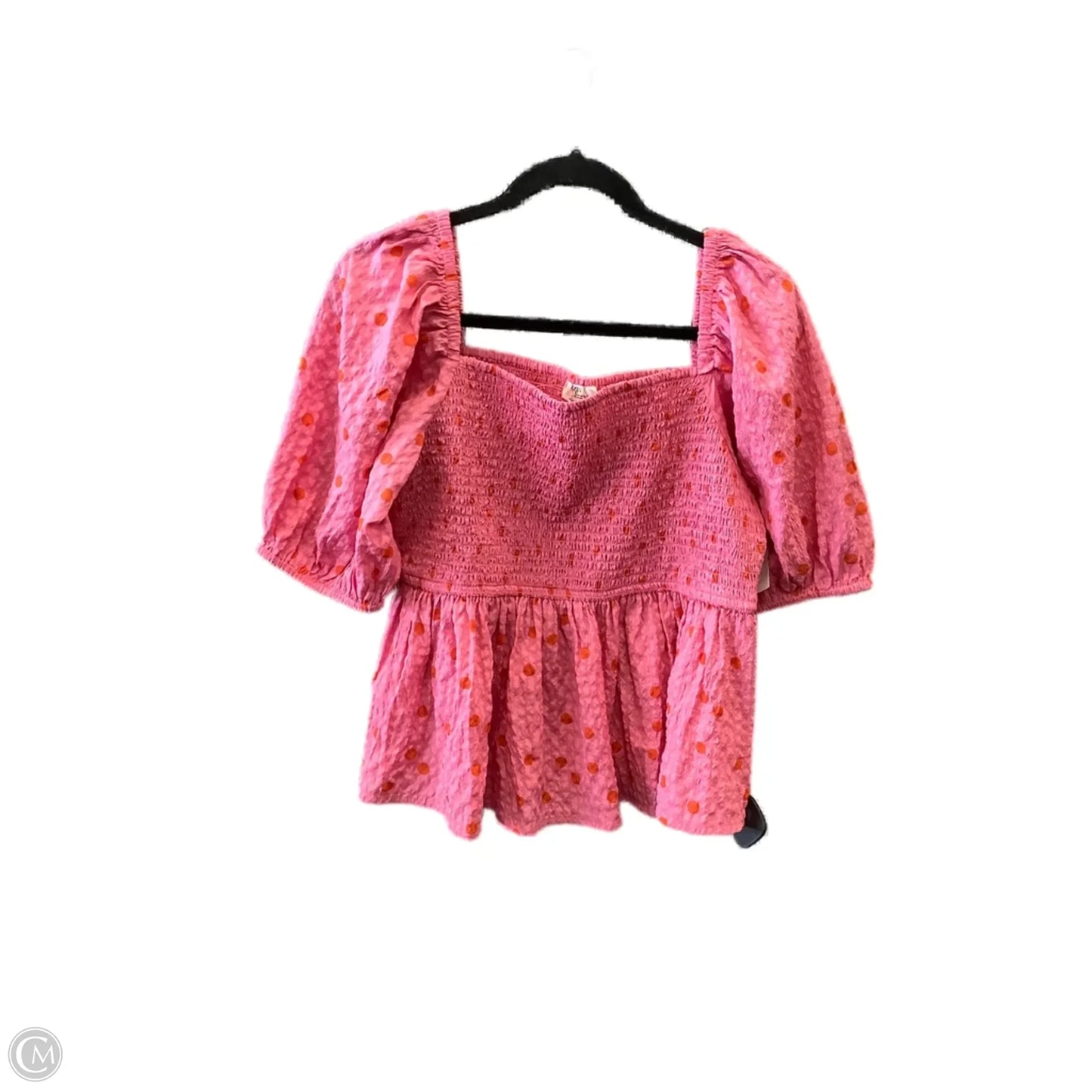 Top Short Sleeve By Clothes Mentor In Pink, Size: L