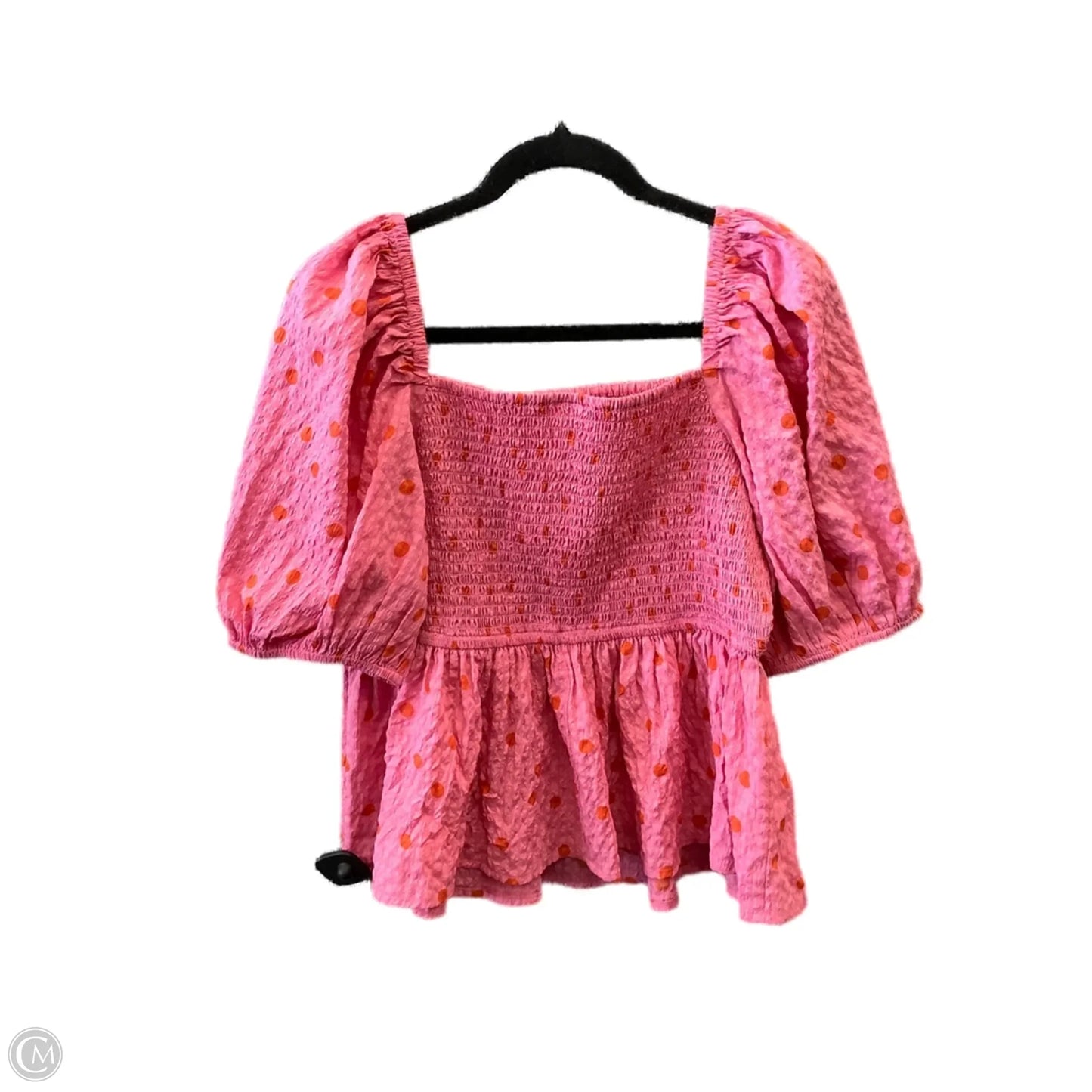 Top Short Sleeve By Clothes Mentor In Pink, Size: L