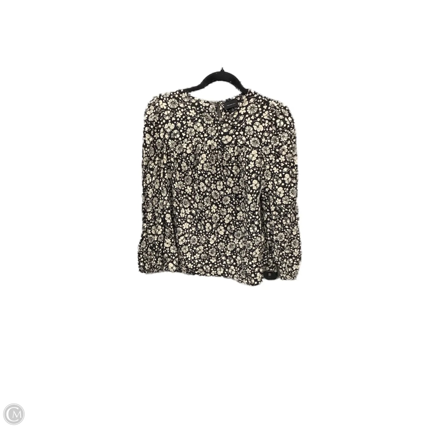 Top Long Sleeve By Who What Wear In Floral Print, Size: S