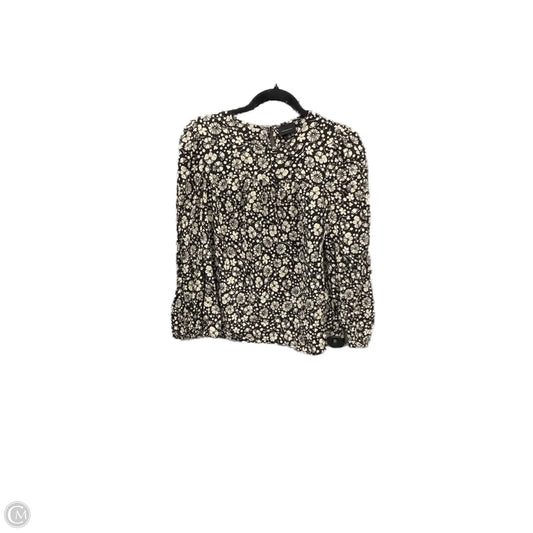 Top Long Sleeve By Who What Wear In Floral Print, Size: S