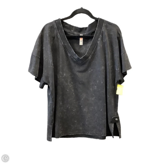 Top Short Sleeve By Mono B In Black, Size: S