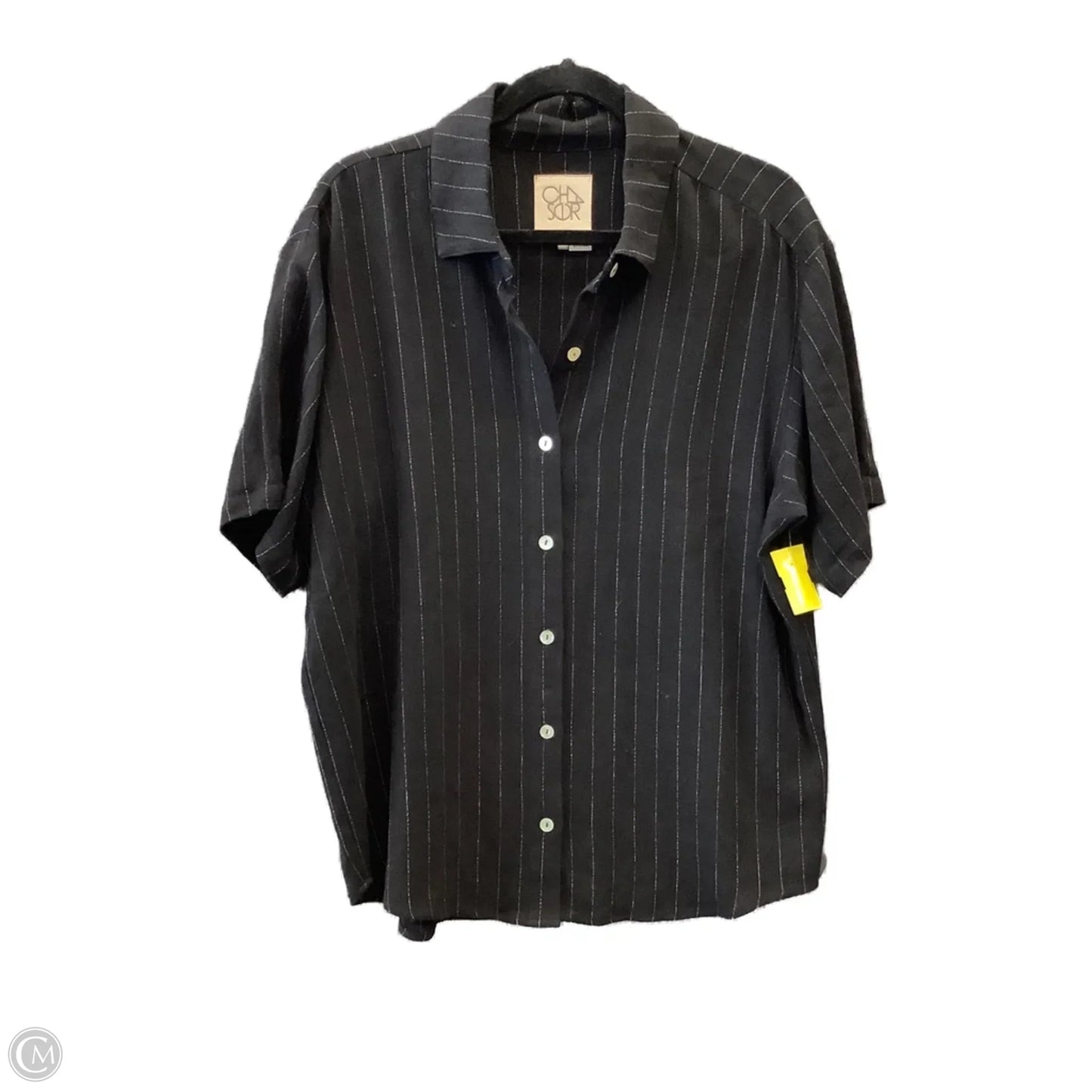 Top Short Sleeve By Chaser In Black, Size: M