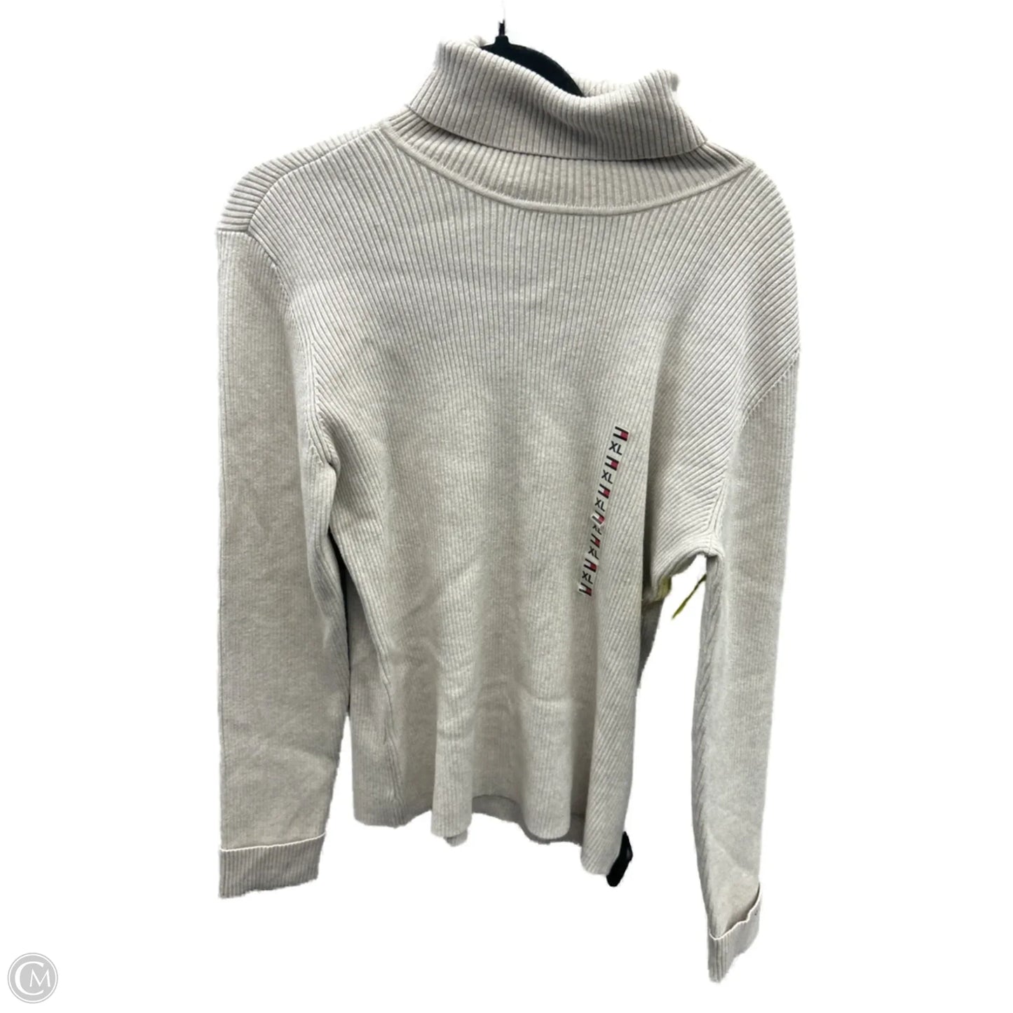 Top Long Sleeve By Tommy Hilfiger In Beige, Size: Xl