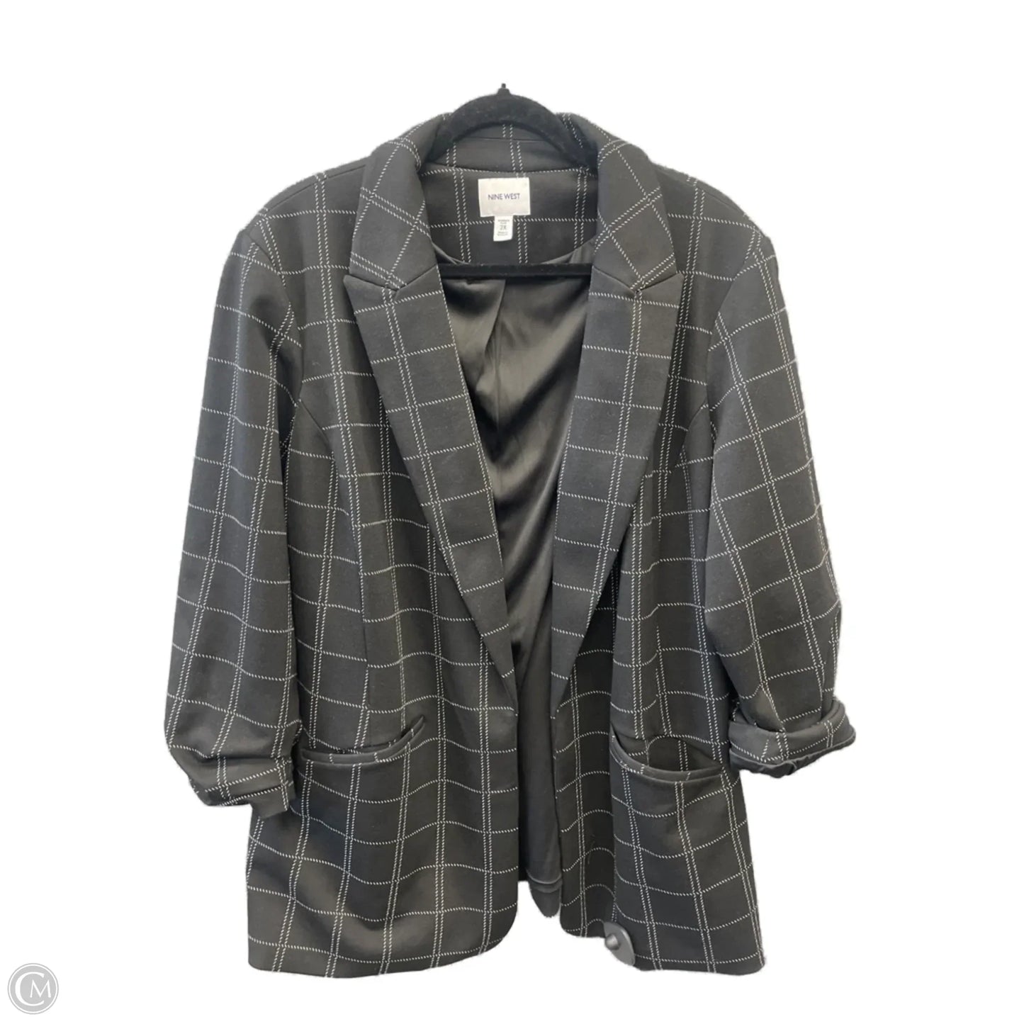 Blazer By Nine West In Black, Size: 2x