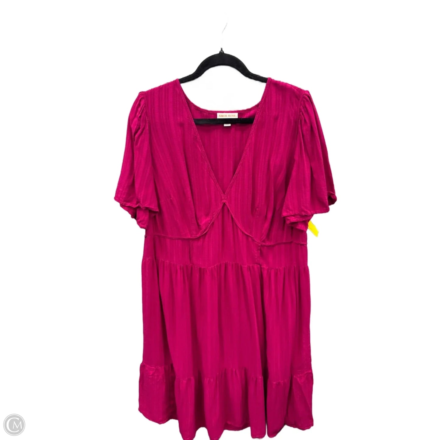 Dress Casual Short By Knox Rose In Pink, Size: 1x