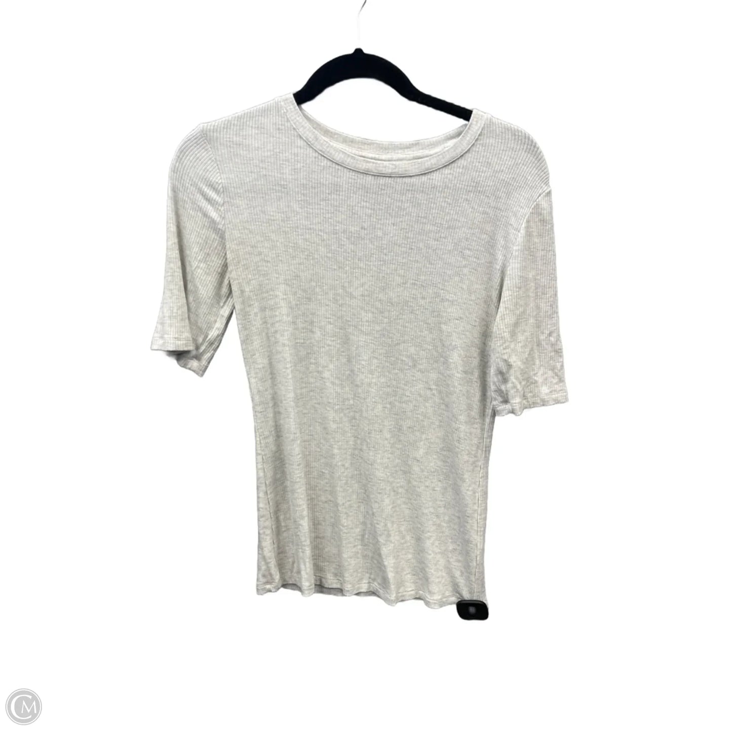 Top Short Sleeve By Nine West In Grey, Size: S