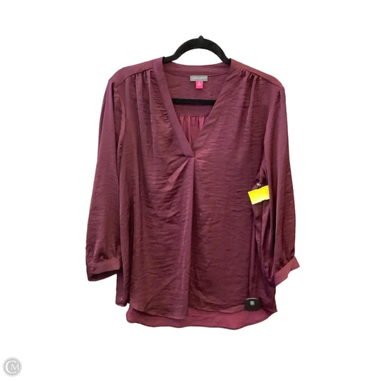 Top Long Sleeve By Vince Camuto In Purple, Size: Xl