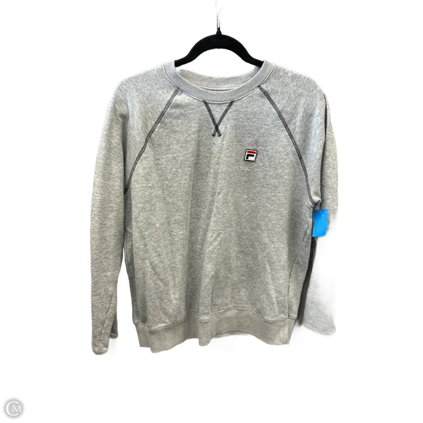 Sweatshirt Crewneck By Fila In Grey, Size: L