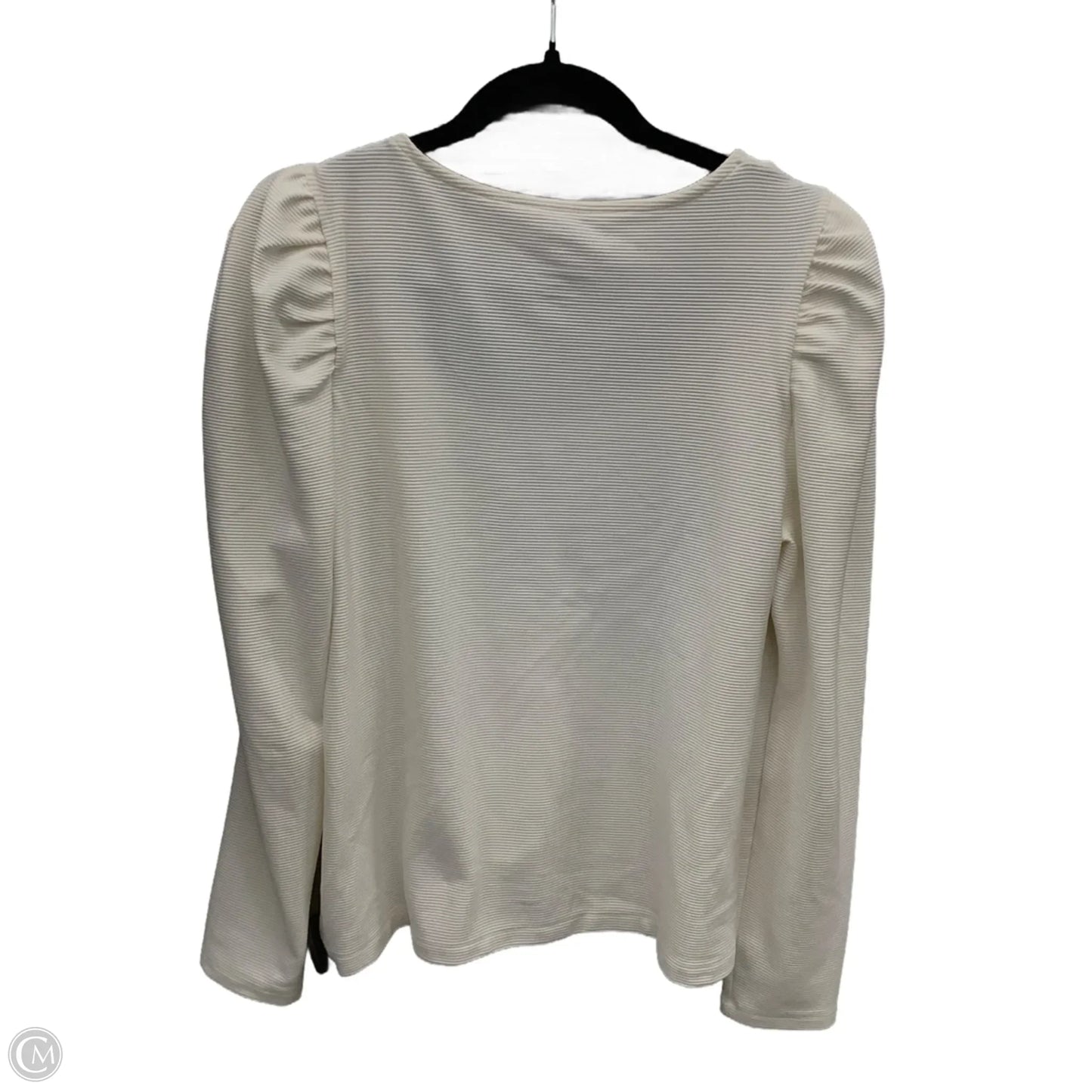 Top Long Sleeve By Nine West In Cream, Size: L