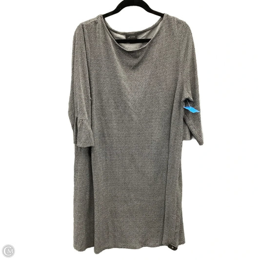 Dress Casual Midi By J. Jill In Grey, Size: 1x