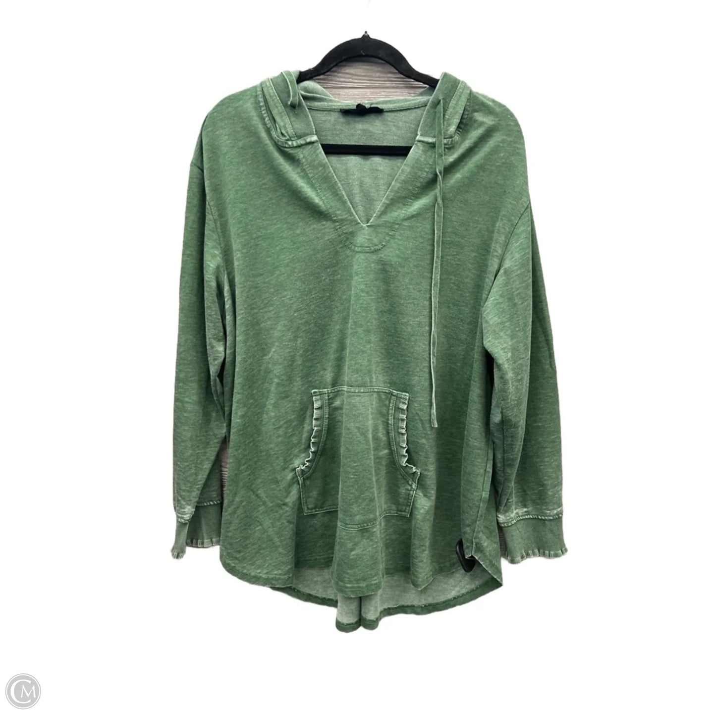 Sweatshirt Hoodie By Jane And Delancey In Green, Size: 1x