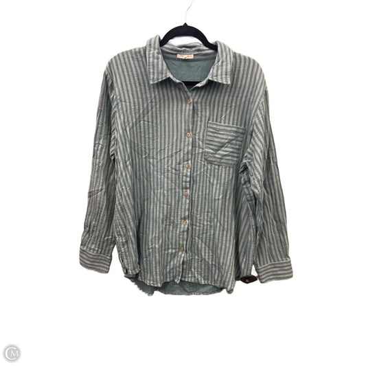 Top Long Sleeve By Maurices In Blue, Size: Xl