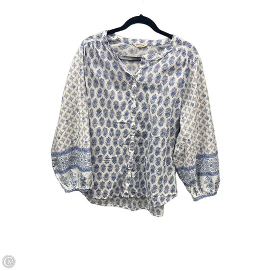 Top Long Sleeve By Lucky Brand In Floral Print, Size: Xl
