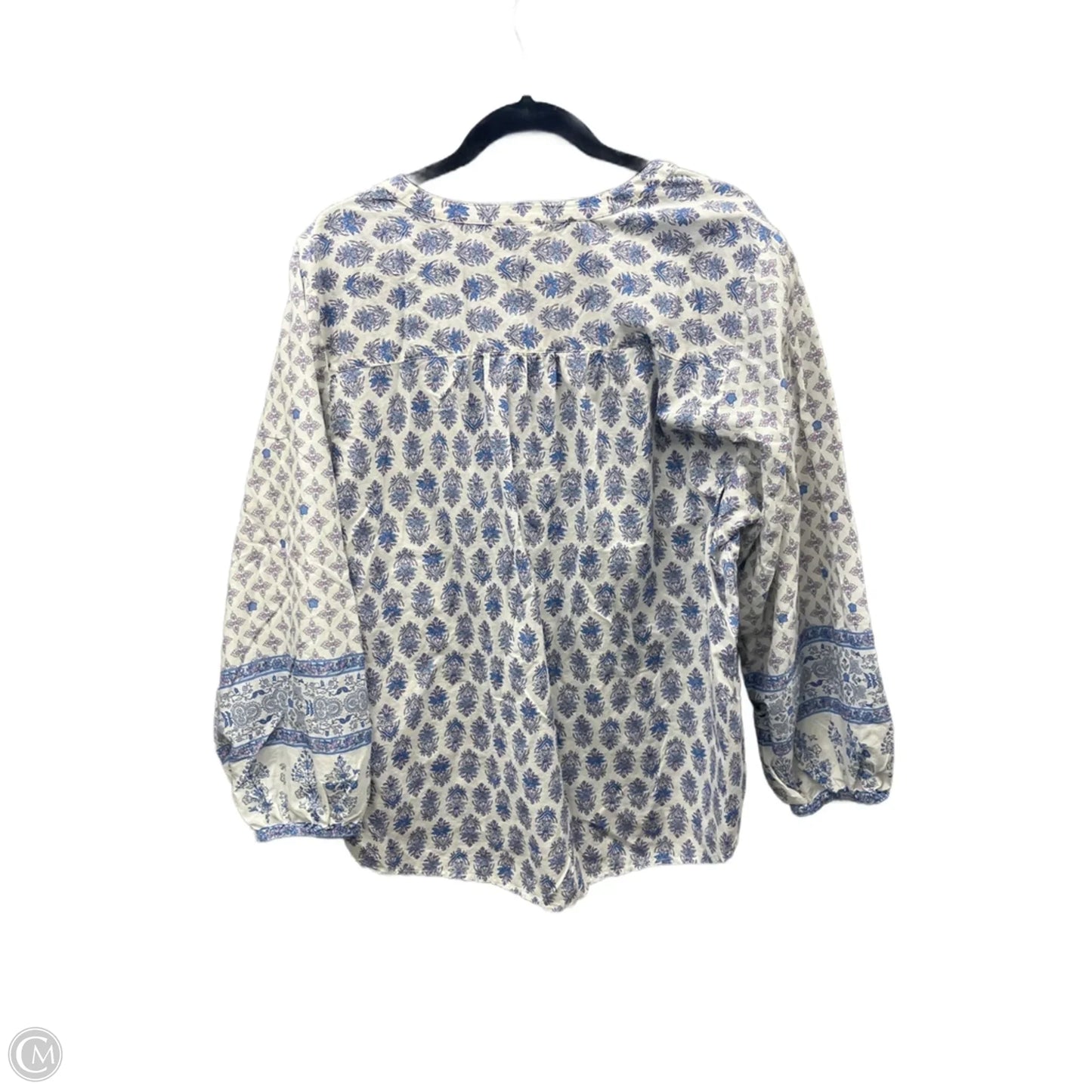 Top Long Sleeve By Lucky Brand In Floral Print, Size: Xl