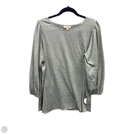 Top Long Sleeve By Max Studio In Green, Size: 1x