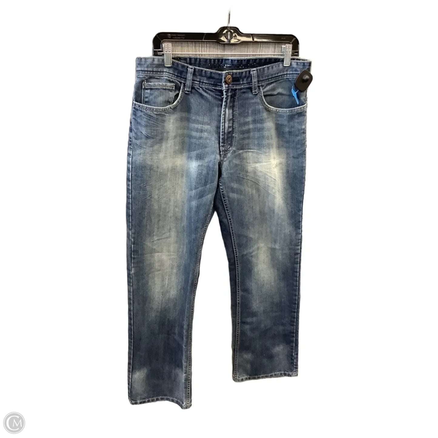 Jeans Straight By Jeans By Buffalo In Blue Denim, Size: 14