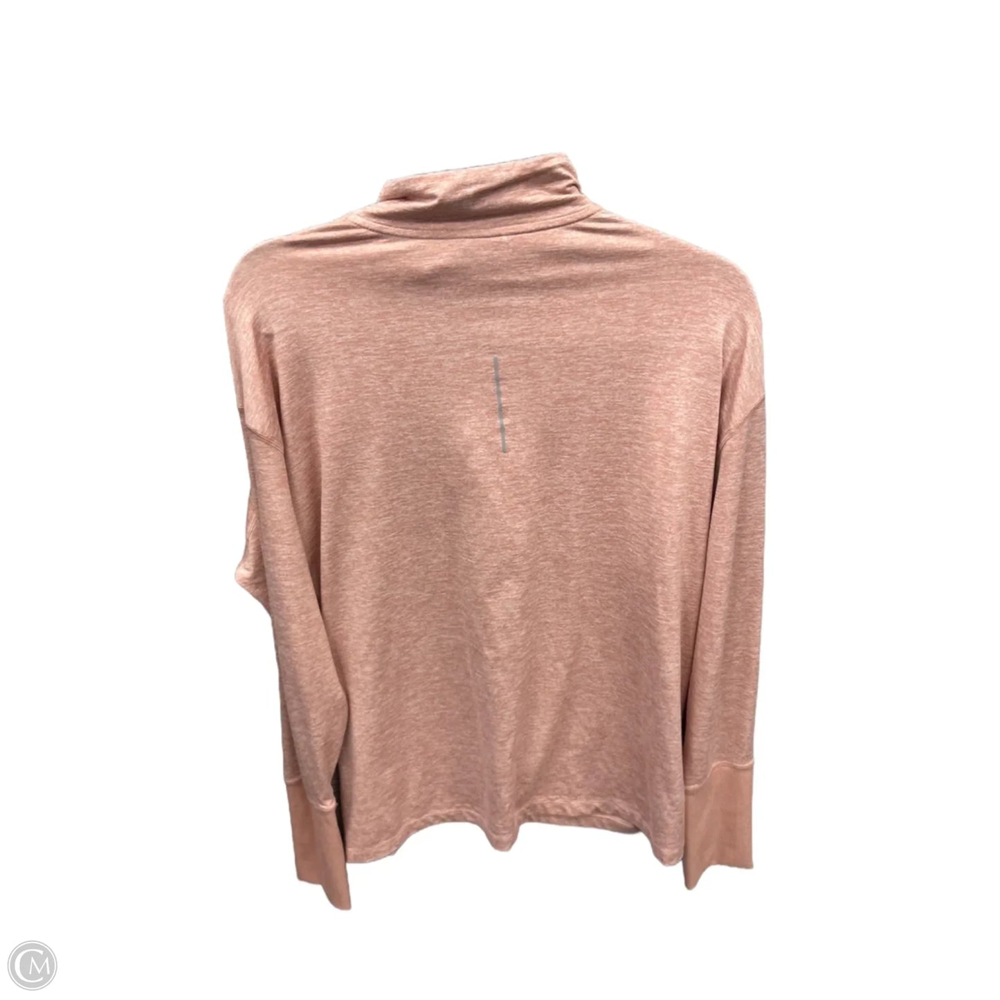 Athletic Top Long Sleeve Collar By Nike Apparel In Pink, Size: Xl