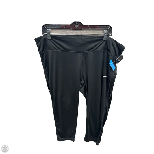 Athletic Leggings Capris By Nike Apparel In Black, Size: 2x