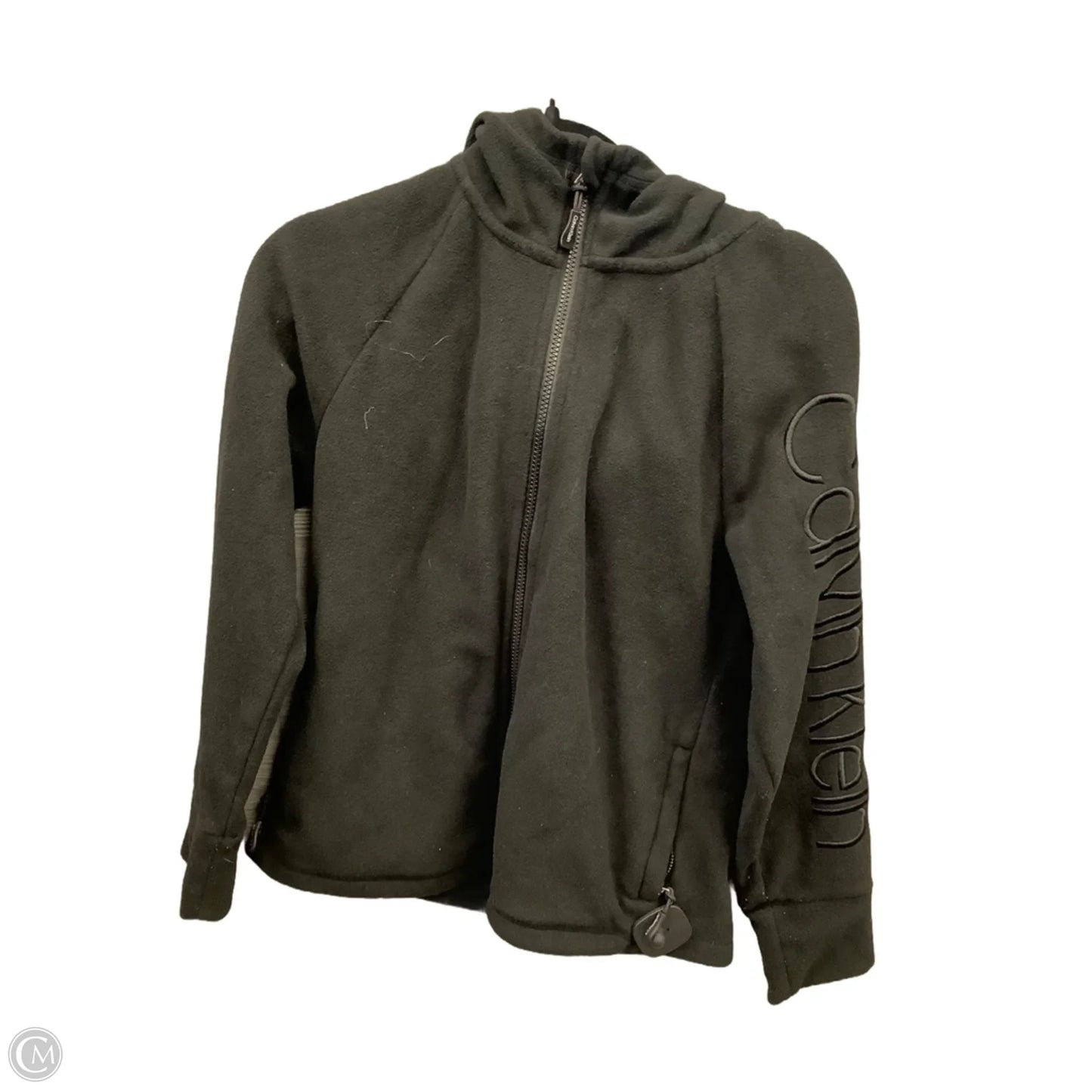 Athletic Jacket By Calvin Klein Performance In Black, Size: S