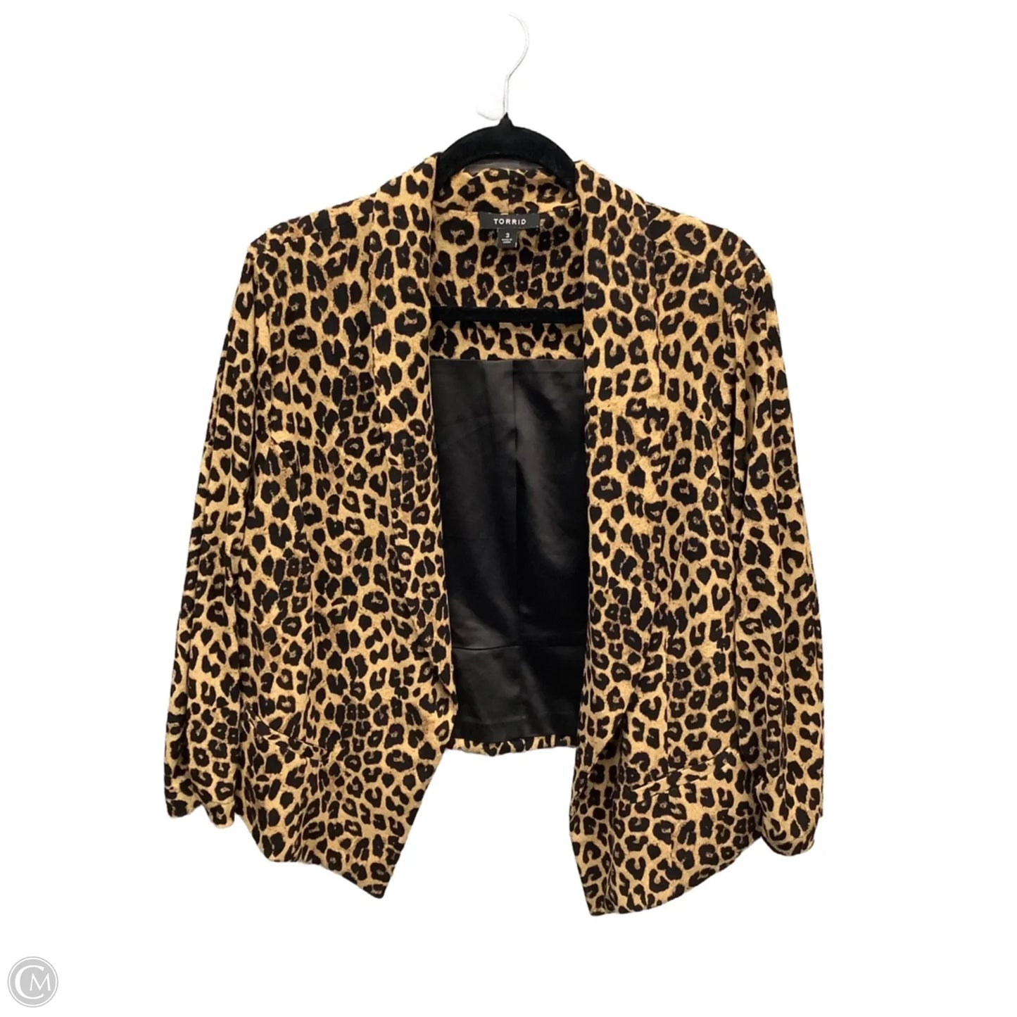 Blazer By Torrid In Animal Print, Size: 3x