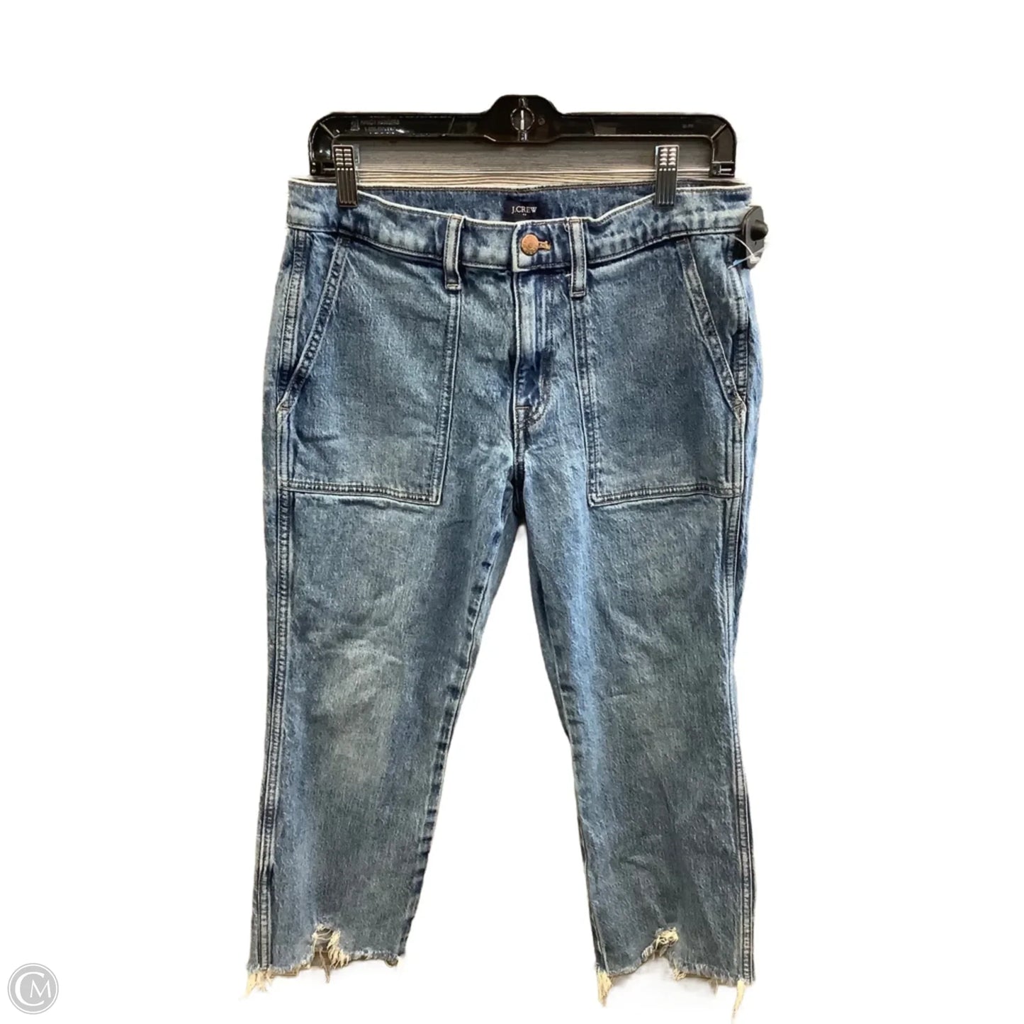 Jeans Cropped By J. Crew In Blue Denim, Size: 4