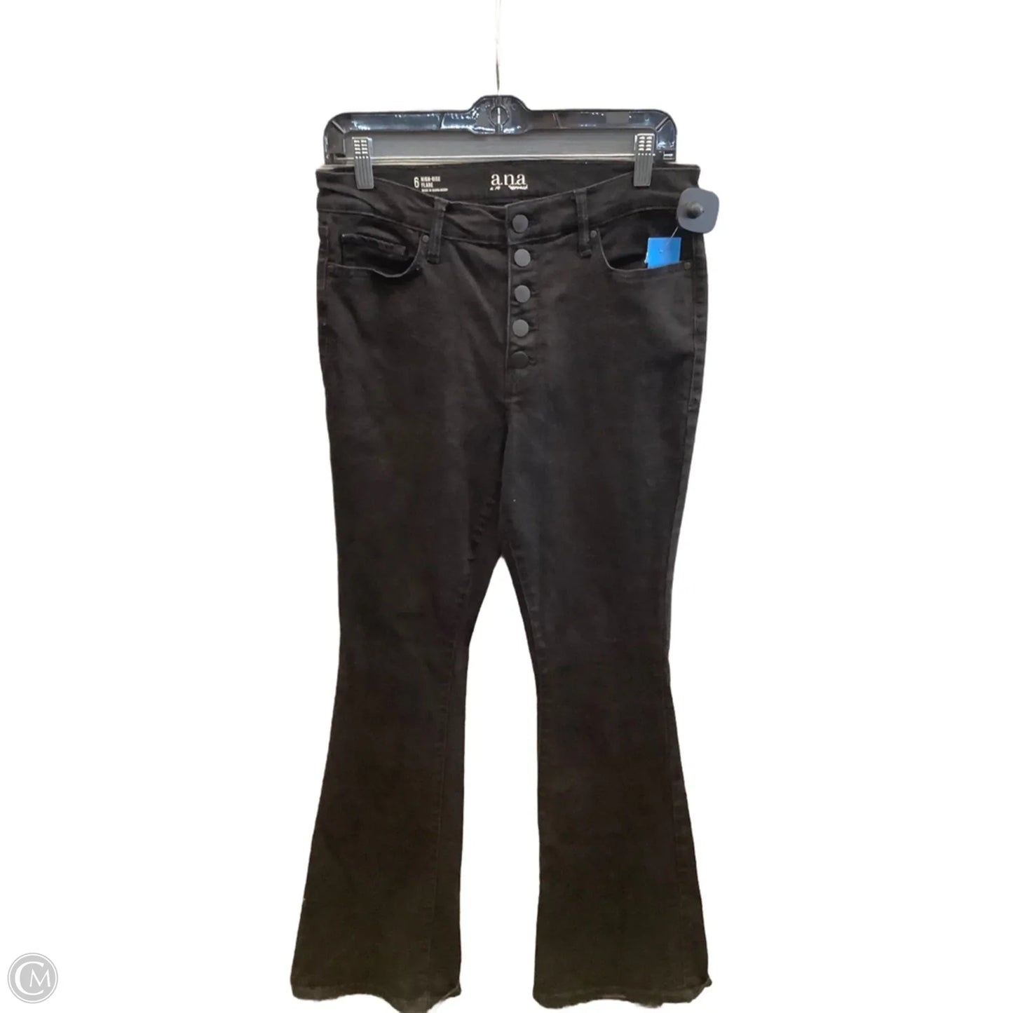 Jeans Flared By Ana In Black, Size: 6