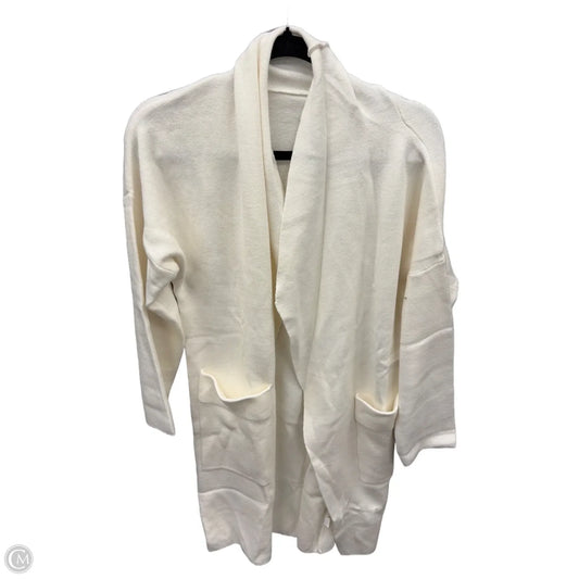 Cardigan By Clothes Mentor In White, Size: L