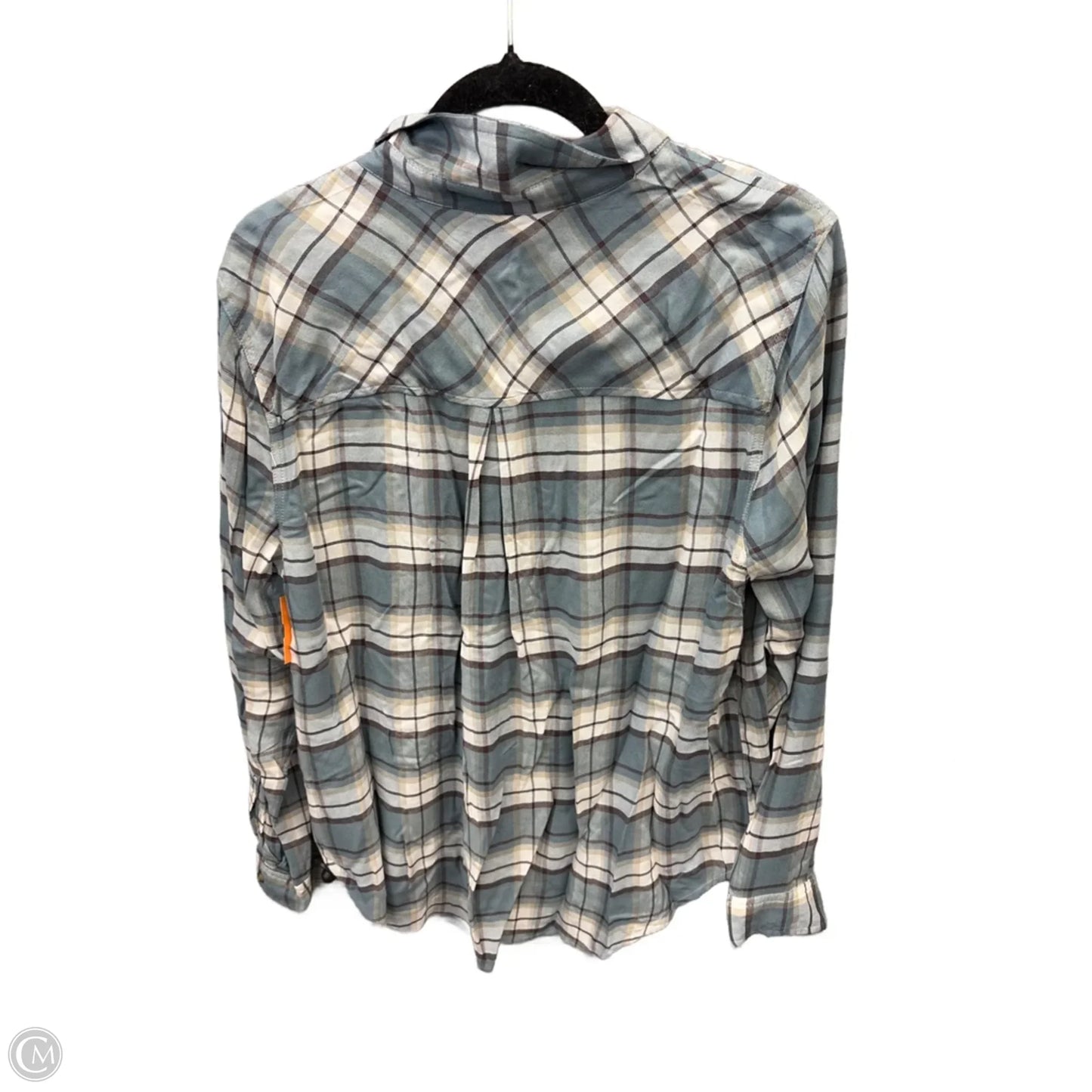 Top Long Sleeve By Lucky Brand In Plaid Pattern, Size: L