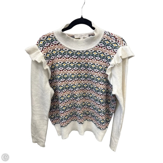 Sweater By Loft In White, Size: Xl
