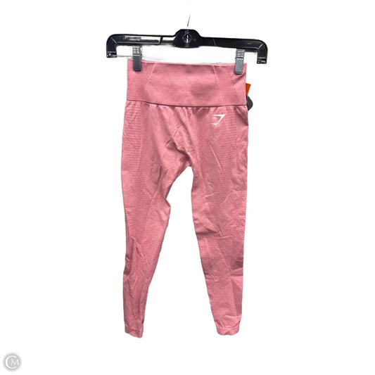 Athletic Leggings By Gym Shark In Pink, Size: Xs