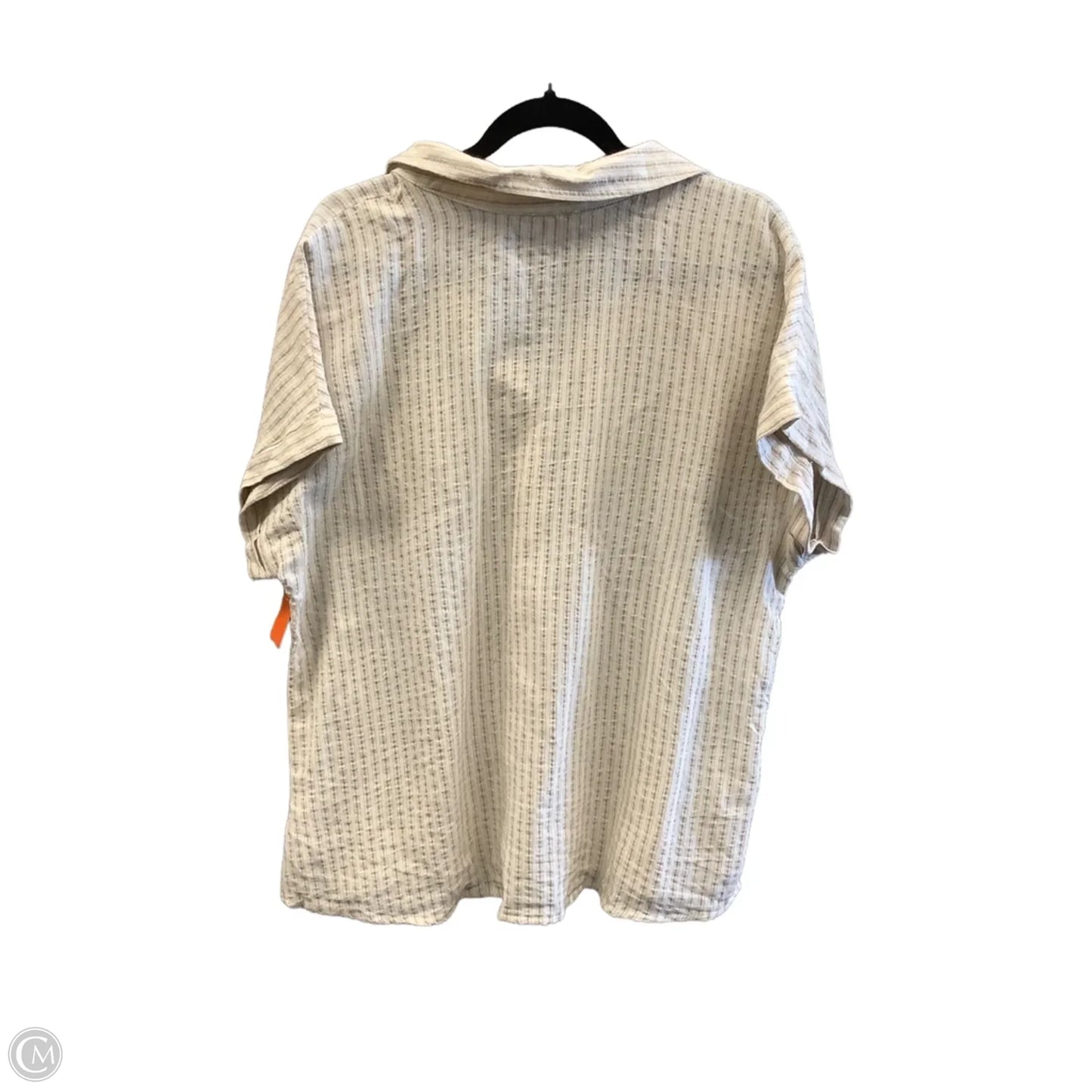 Top Short Sleeve By Blu Pepper In Striped Pattern, Size: 1x