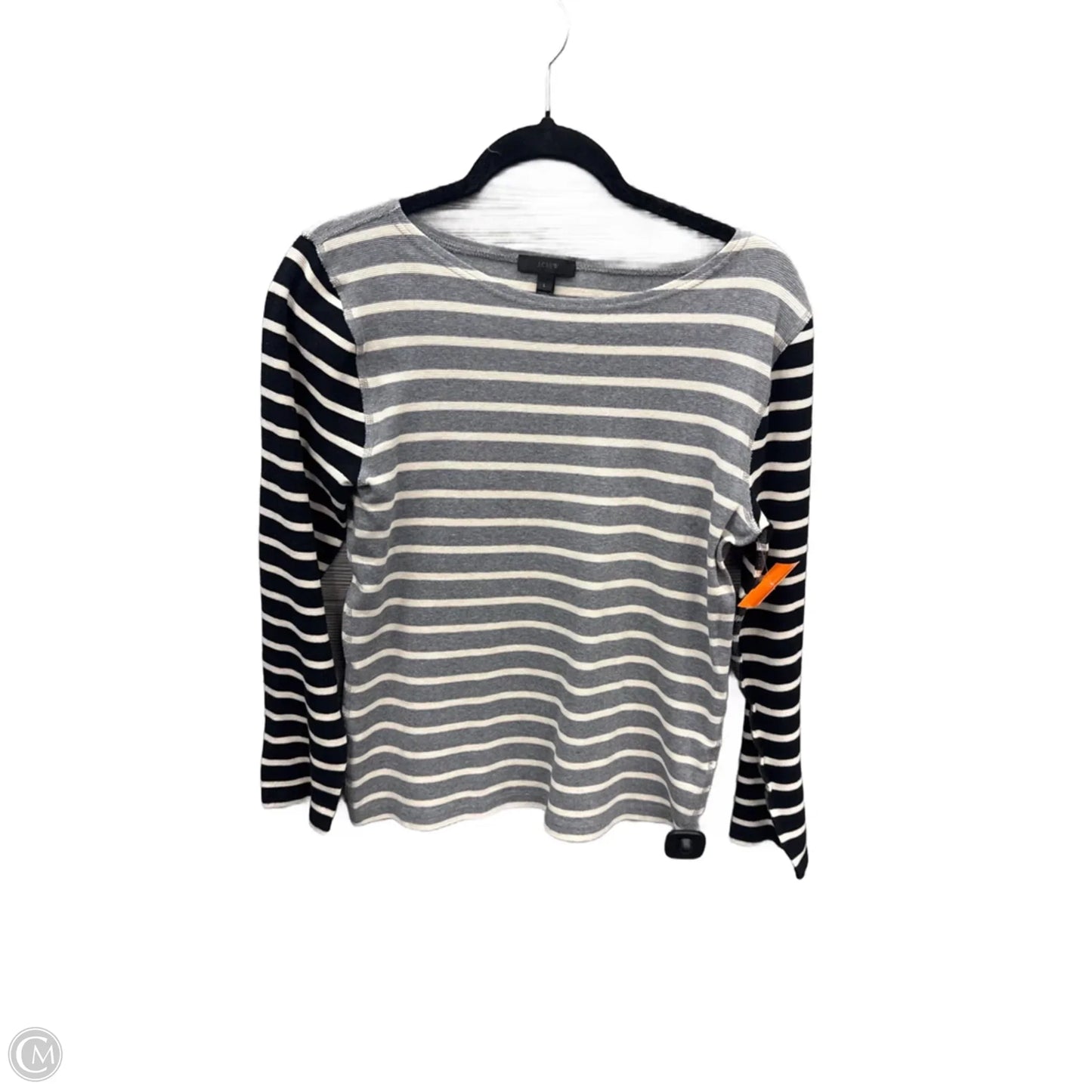Top Long Sleeve By J. Crew In Striped Pattern, Size: L