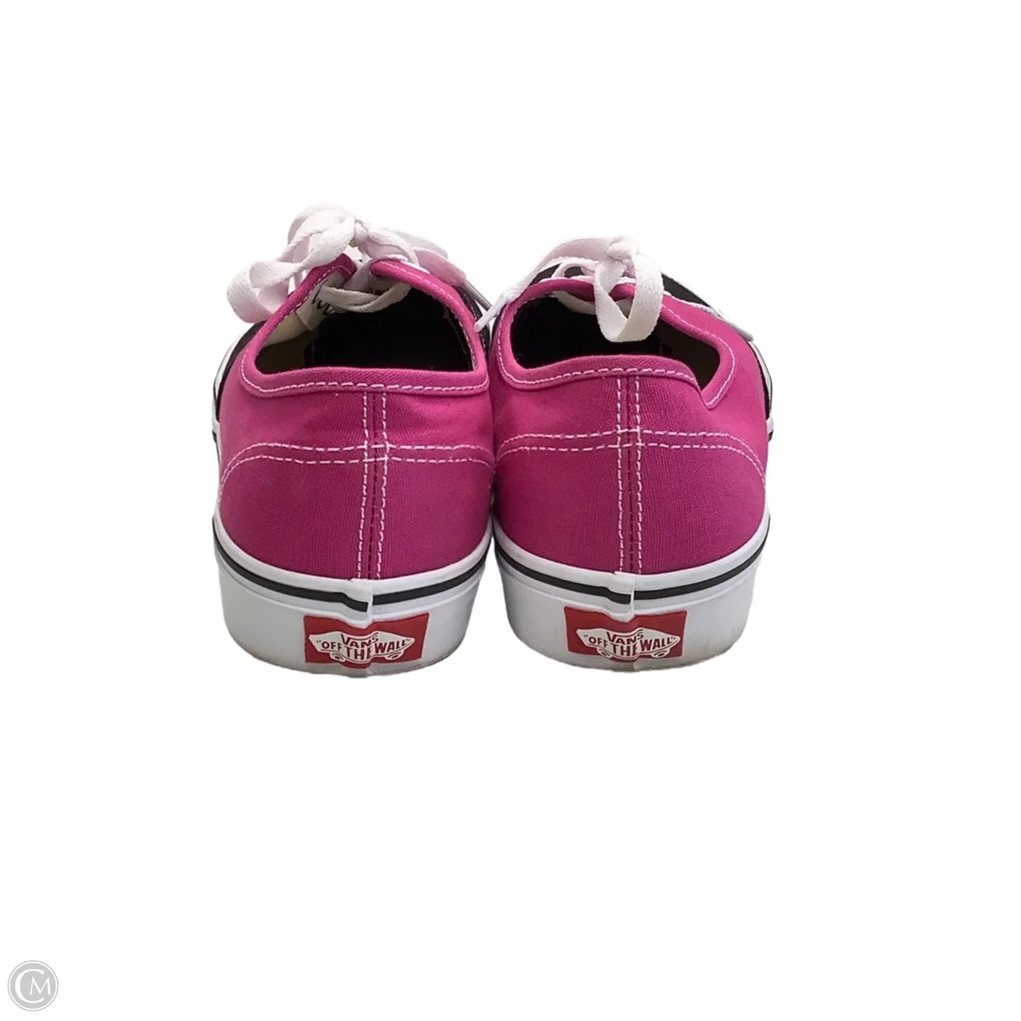 Shoes Sneakers By Vans In Black & Pink, Size: 9