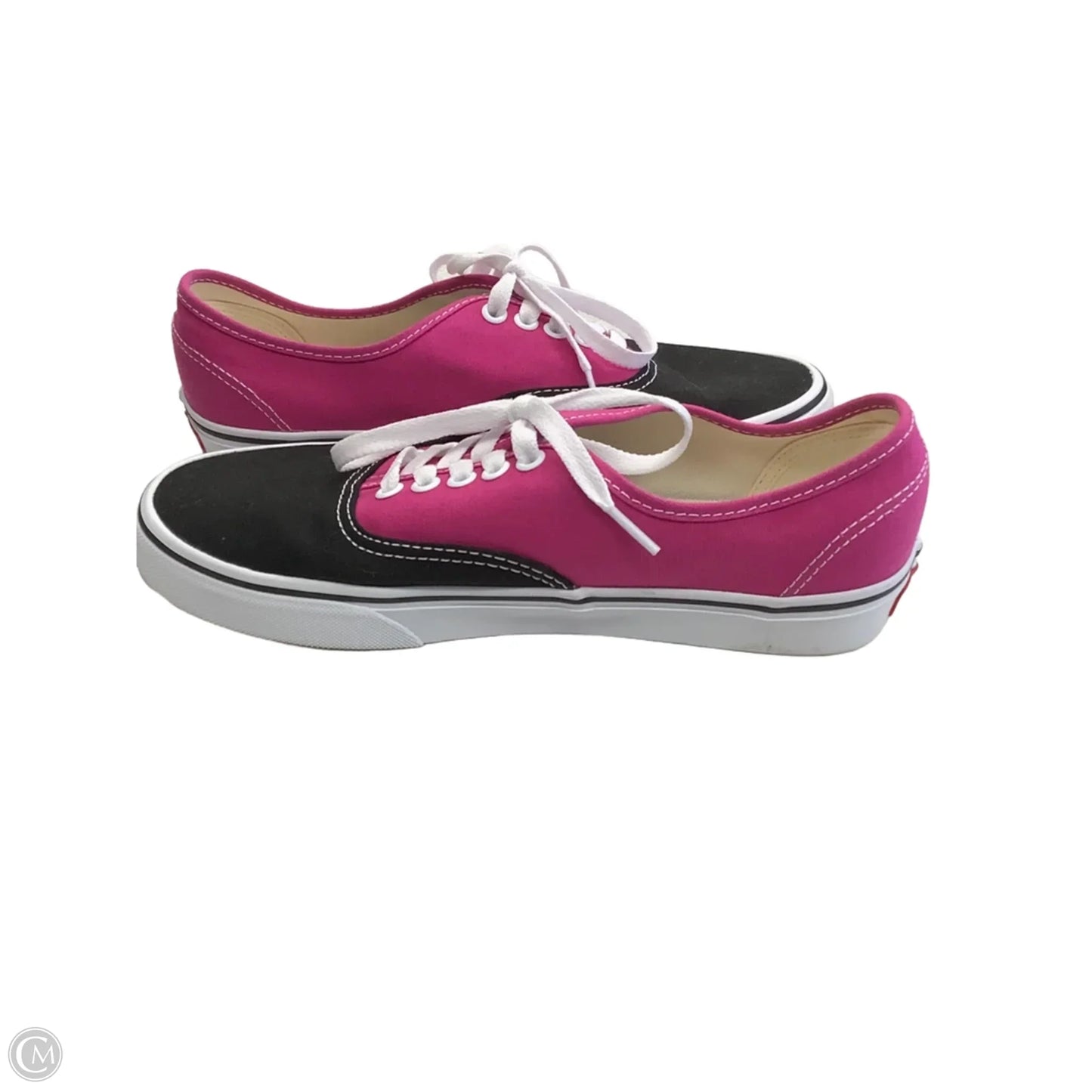 Shoes Sneakers By Vans In Black & Pink, Size: 9