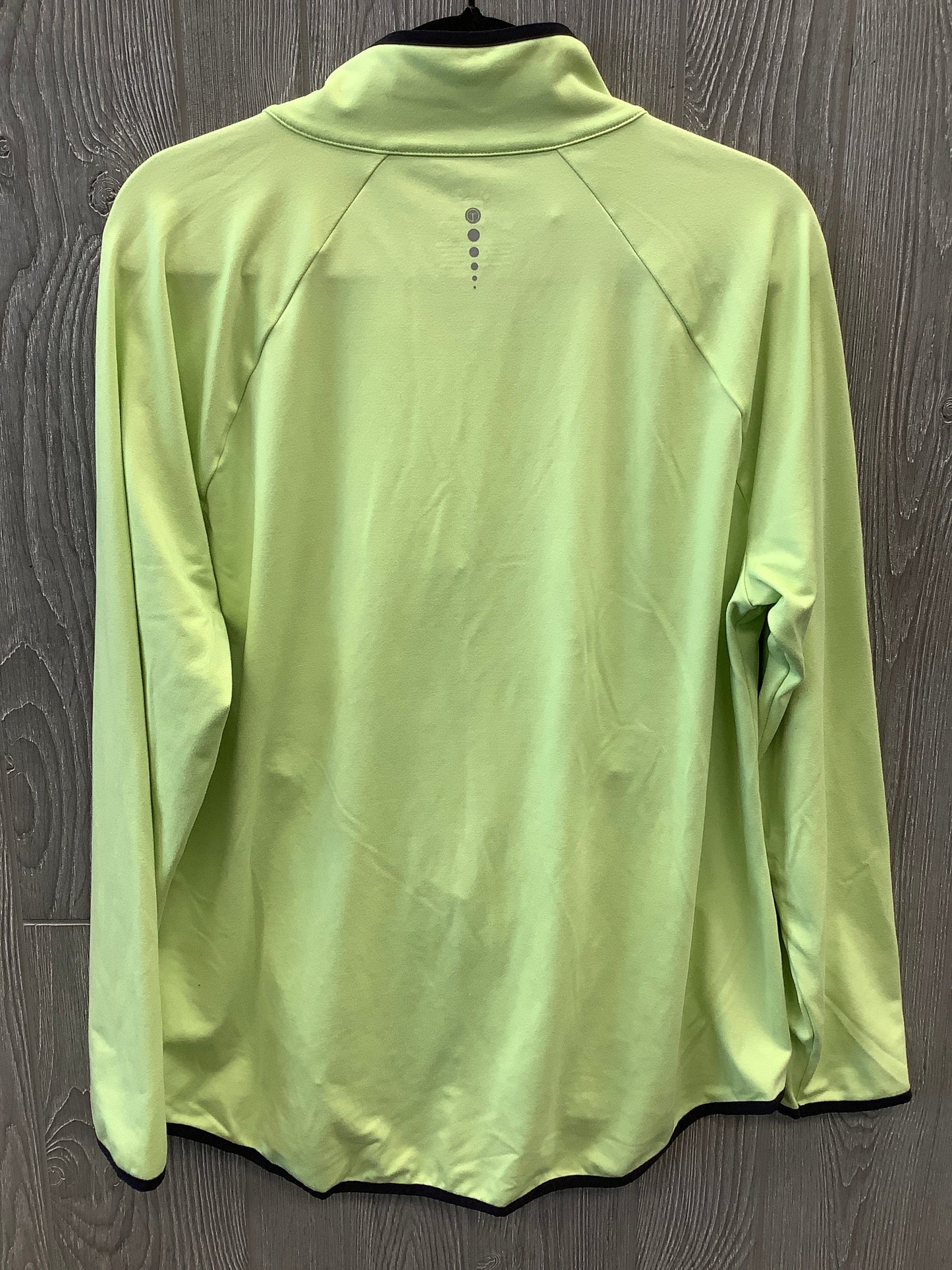 Athletic Top Long Sleeve Collar By Talbots In Green, Size: Xl