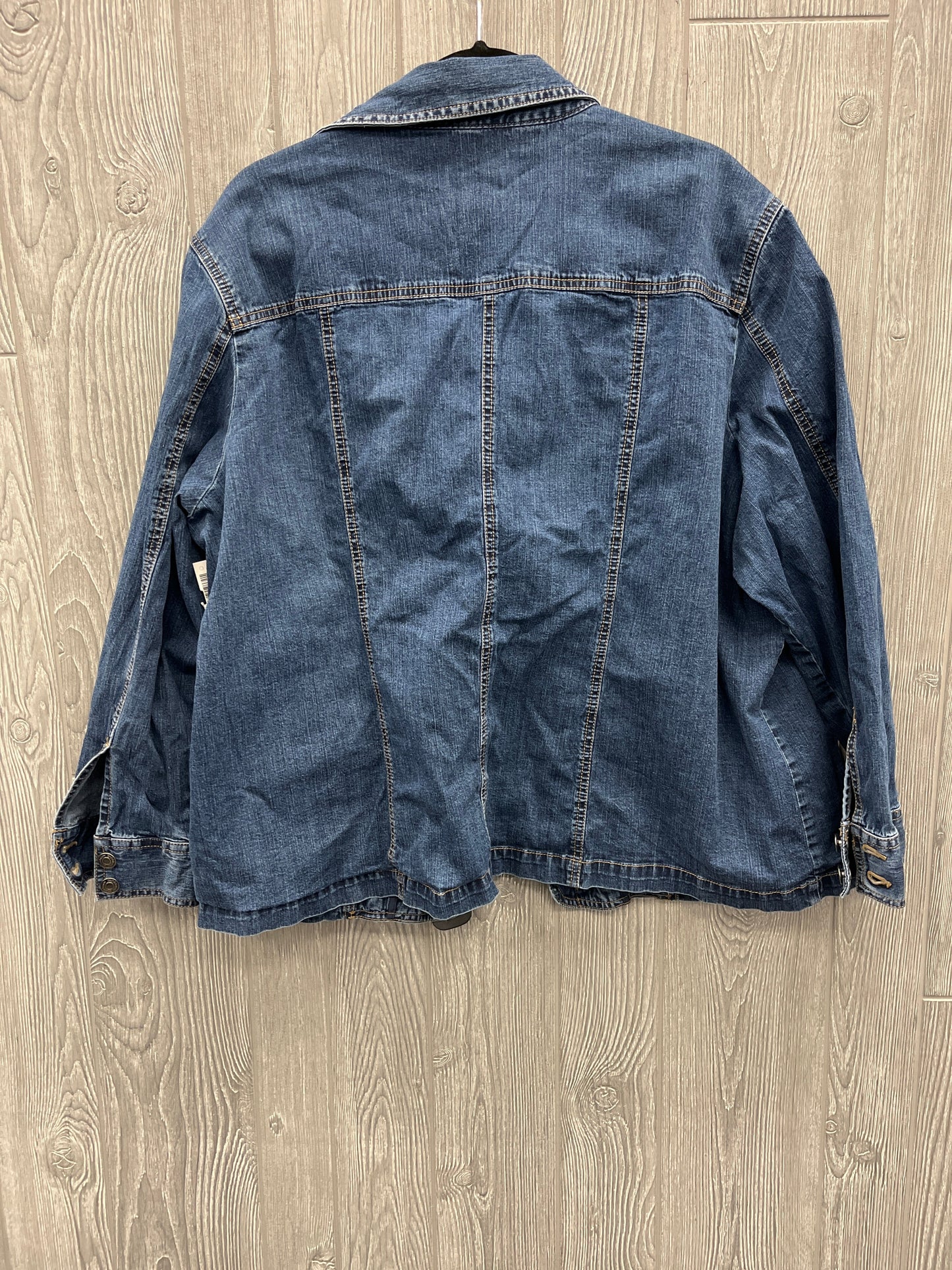 Jacket Denim By Croft And Barrow In Blue Denim, Size: 3x