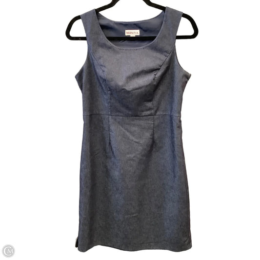 Dress Casual Midi By Merona In Blue Denim, Size: S