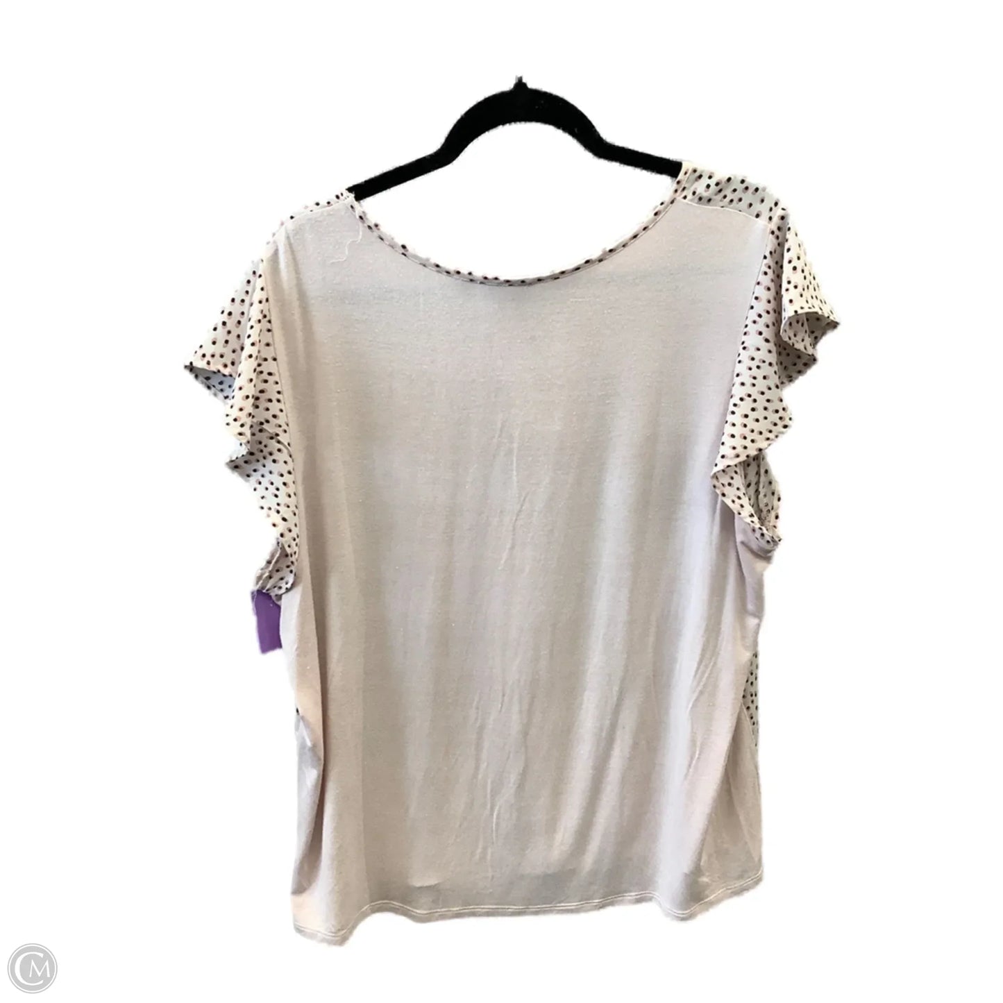 Top Short Sleeve By Papermoon In Pink, Size: 2x