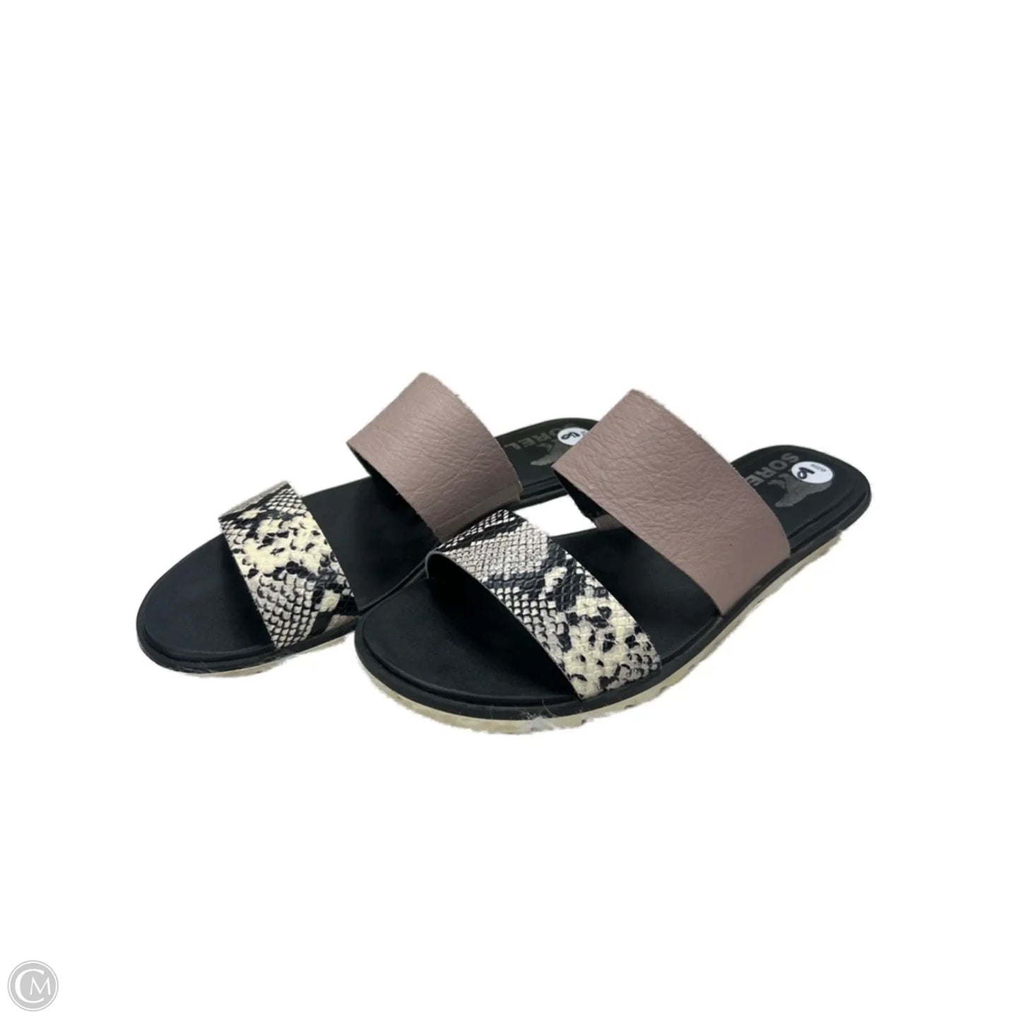 Sandals Flats By Sorel In Snakeskin Print, Size: 8