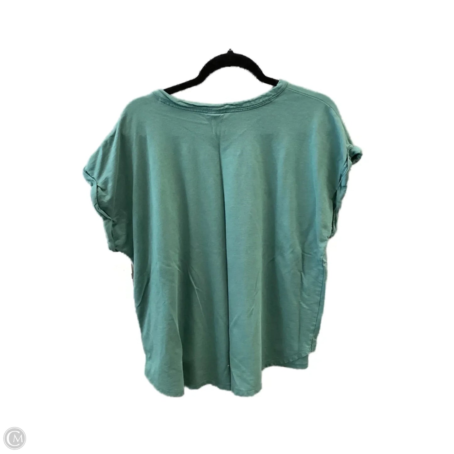 Top Short Sleeve By Ava & Viv In Green, Size: 2x