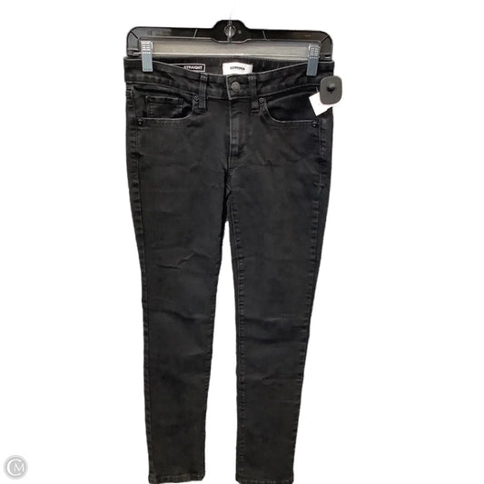 Jeans Straight By Sonoma In Black Denim, Size: 4