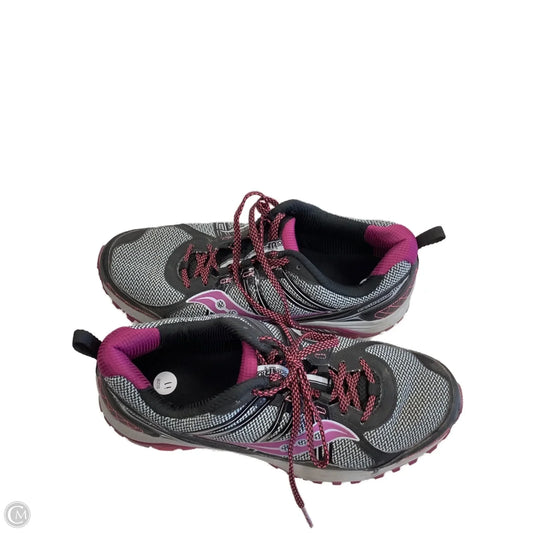Shoes Athletic By Saucony In Black & Purple, Size: 11